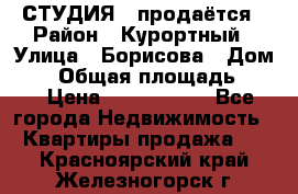 СТУДИЯ - продаётся › Район ­ Курортный › Улица ­ Борисова › Дом ­ 8 › Общая площадь ­ 19 › Цена ­ 1 900 000 - Все города Недвижимость » Квартиры продажа   . Красноярский край,Железногорск г.